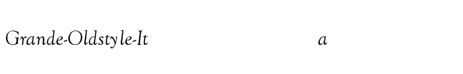 font Grande-Oldstyle-Italic download
