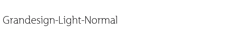 font Grandesign-Light-Normal download