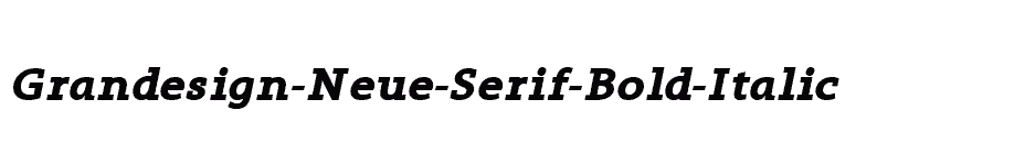 font Grandesign-Neue-Serif-Bold-Italic download