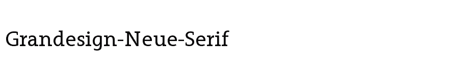 font Grandesign-Neue-Serif download