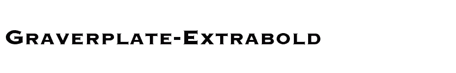 font Graverplate-Extrabold download