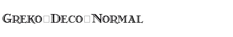 font Greko-Deco-Normal download