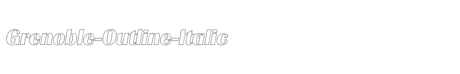 font Grenoble-Outline-Italic download