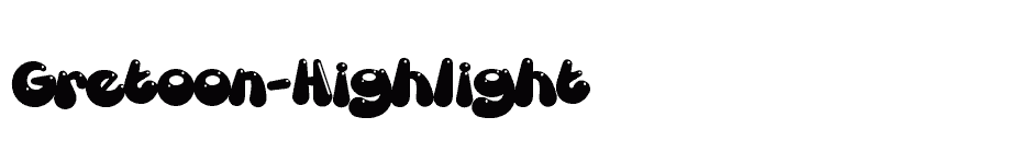 font Gretoon-Highlight download