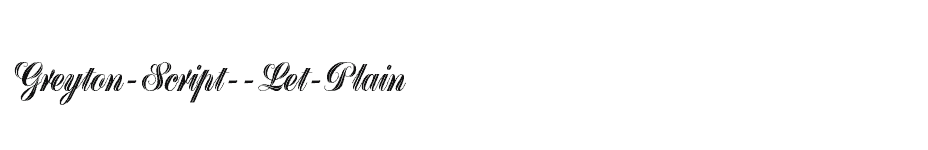 font Greyton-Script--Let-Plain download