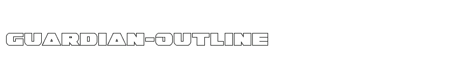 font Guardian-Outline download