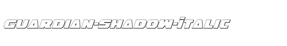 font Guardian-Shadow-Italic download