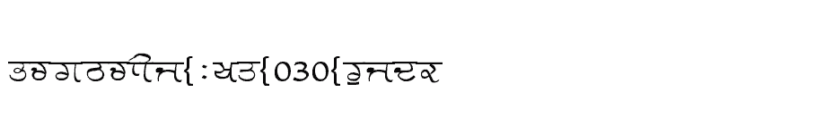 font Gurmukhi-Lys-030-Wide download