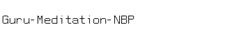 font Guru-Meditation-NBP download