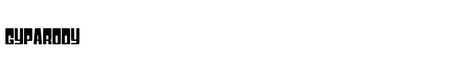 font Gyparody download