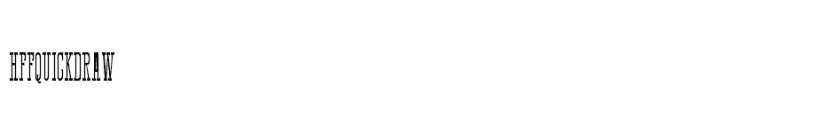 font HFF-Quick-Draw download