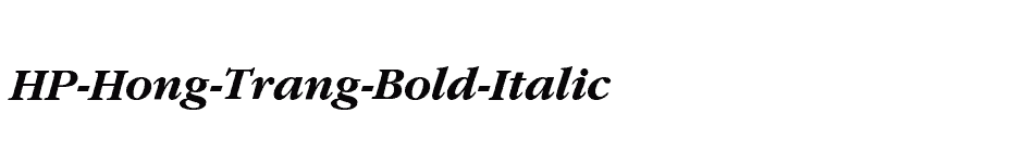 font HP-Hong-Trang-Bold-Italic download