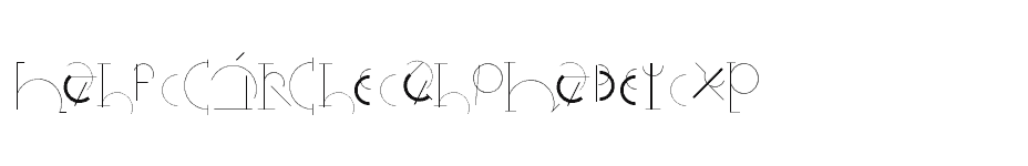 font Half-Circle-Alphabet-XP download