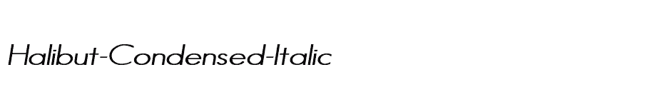 font Halibut-Condensed-Italic download