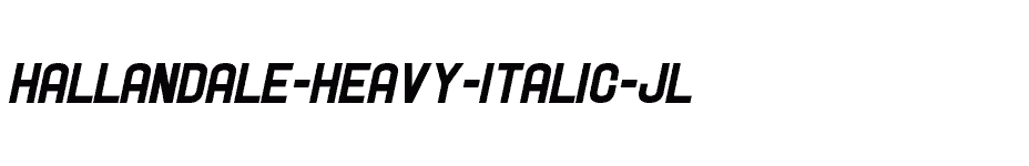 font Hallandale-Heavy-Italic-JL download