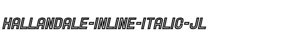 font Hallandale-Inline-Italic-JL download