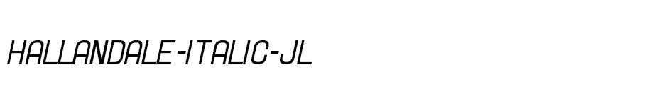 font Hallandale-Italic-JL download