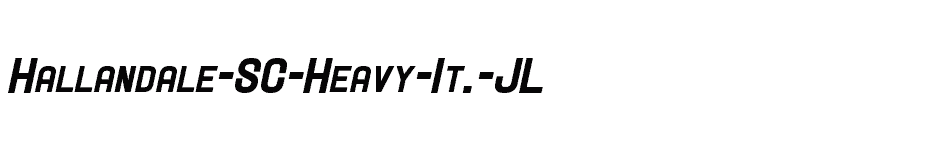 font Hallandale-SC-Heavy-It.-JL download