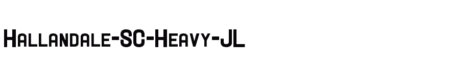 font Hallandale-SC-Heavy-JL download