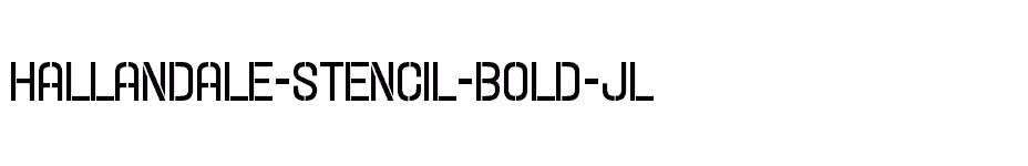 font Hallandale-Stencil-Bold-JL download