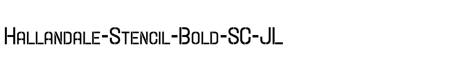 font Hallandale-Stencil-Bold-SC-JL download
