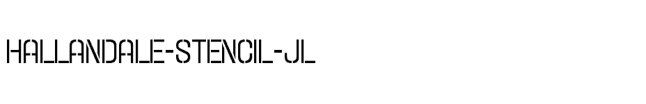 font Hallandale-Stencil-JL download