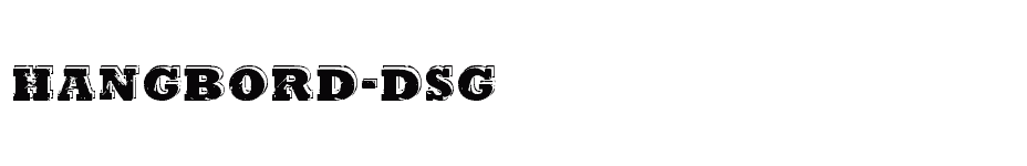 font Hangbord-DSG download