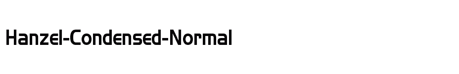 font Hanzel-Condensed-Normal download