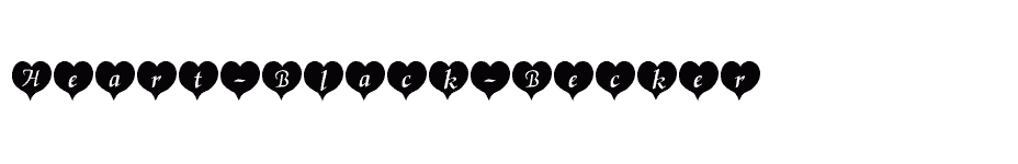 font Heart-Black-Becker download