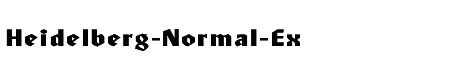 font Heidelberg-Normal-Ex download