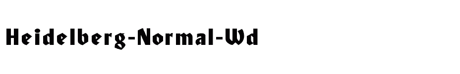 font Heidelberg-Normal-Wd download