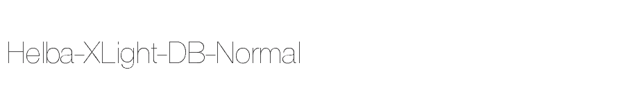 font Helba-XLight-DB-Normal download