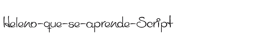 font Heleno-que-se-aprende-Script download