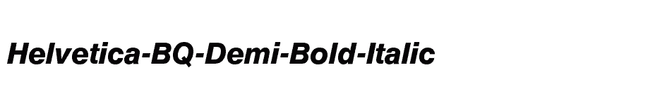 font Helvetica-BQ-Demi-Bold-Italic download