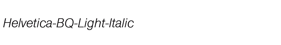 font Helvetica-BQ-Light-Italic download
