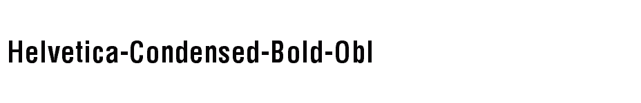 font Helvetica-Condensed-Bold-Obl download