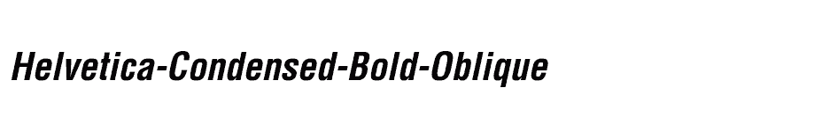 font Helvetica-Condensed-Bold-Oblique download