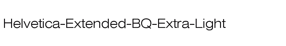 font Helvetica-Extended-BQ-Extra-Light download