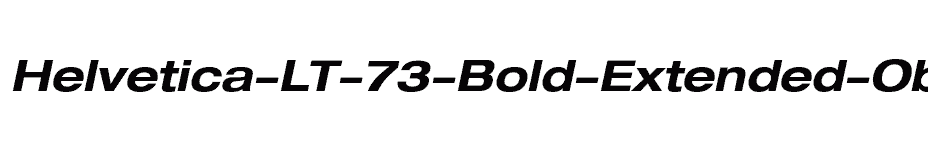 font Helvetica-LT-73-Bold-Extended-Oblique download