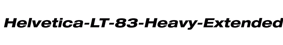 font Helvetica-LT-83-Heavy-Extended-Oblique download