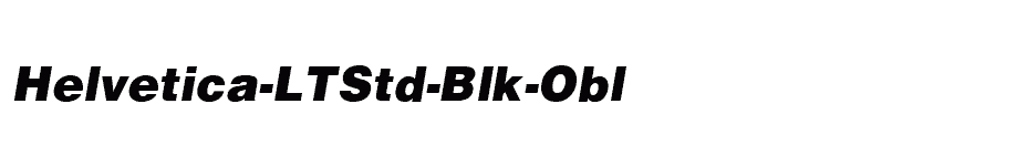 font Helvetica-LTStd-Blk-Obl download