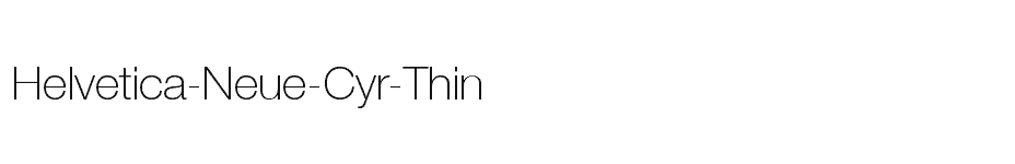 font Helvetica-Neue-Cyr-Thin download