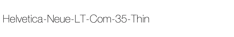 font Helvetica-Neue-LT-Com-35-Thin download