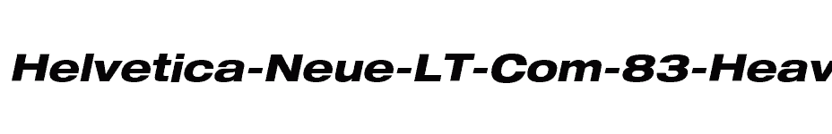 font Helvetica-Neue-LT-Com-83-Heavy-Extended-Oblique download