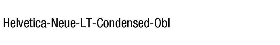 font Helvetica-Neue-LT-Condensed-Obl download