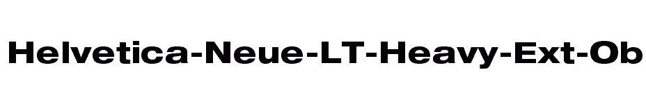 font Helvetica-Neue-LT-Heavy-Ext-Obl download