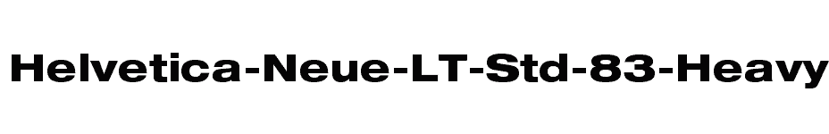 font Helvetica-Neue-LT-Std-83-Heavy-Extended download