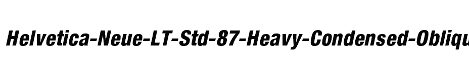 font Helvetica-Neue-LT-Std-87-Heavy-Condensed-Oblique download