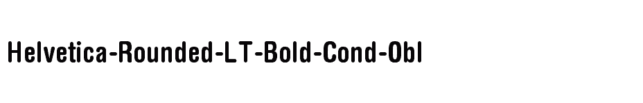 font Helvetica-Rounded-LT-Bold-Cond-Obl download