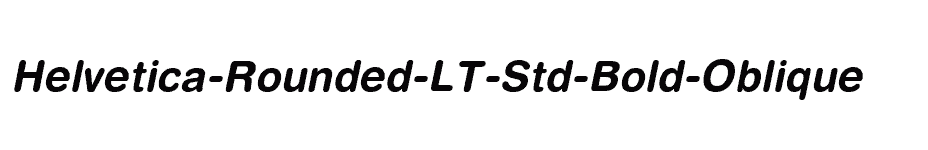 font Helvetica-Rounded-LT-Std-Bold-Oblique download